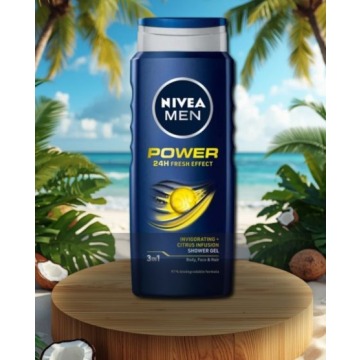 Nivea Men - Power Fresh Effect - Żel Mentolowy - Mydła, płyny, żele - Śrem - zdjęcie 2