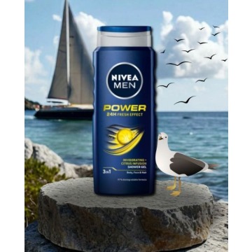 Nivea Men - Power Fresh Effect - Żel Mentolowy - Mydła, płyny, żele - Śrem - zdjęcie 3