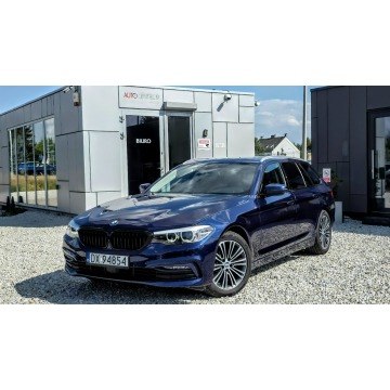 BMW 518 - 518D 150KM mHEV 2020r Sport Line, serwis. kamera 360, panorama