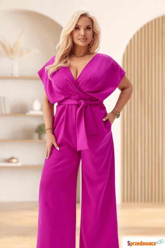 Elegancki kombinezon Valentina w energetycznym... - Komplety damskie - Żory
