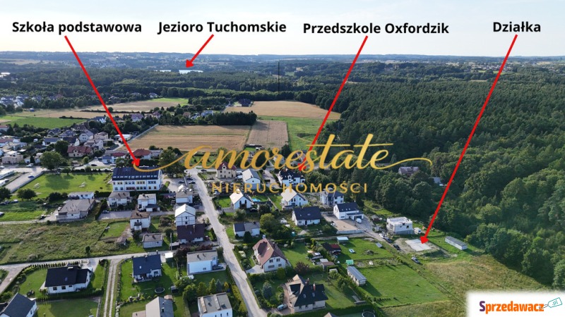 Działka budowlana Tuchom sprzedam, pow. 940 m2  (9.4a)