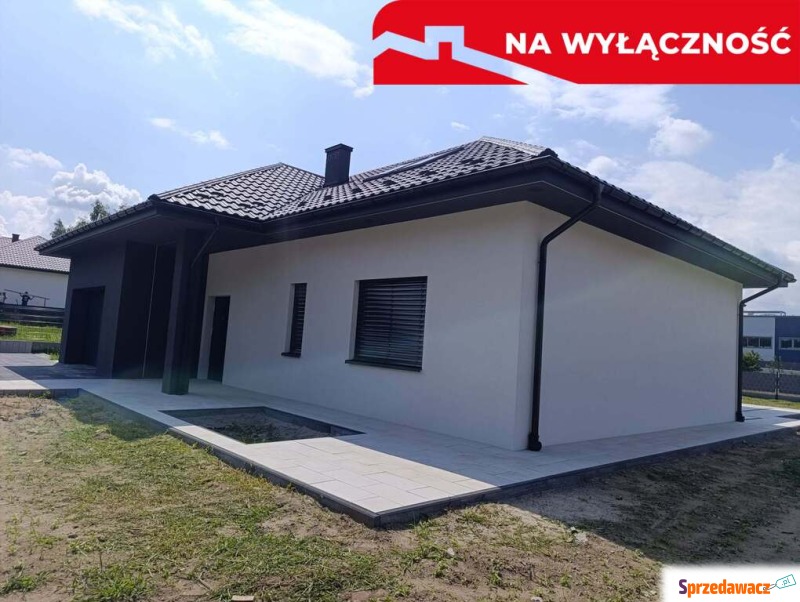 Nowy dom parterowy z antresolą.