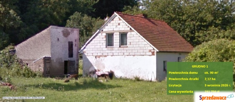 Sprzedam dom Grudno -  wolnostojący,  pow.  90 m2,  działka:   21 200 m2