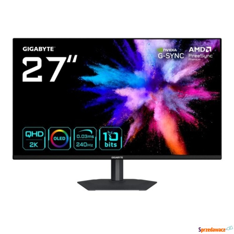 MONITOR GIGABYTE QD-OLED 27" GO27Q24A 240Hz - Monitory LCD i LED - Dąbrowa Górnicza