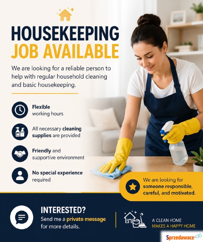 House Keeper and Cleaner - Serwis sprzątający - Lublin