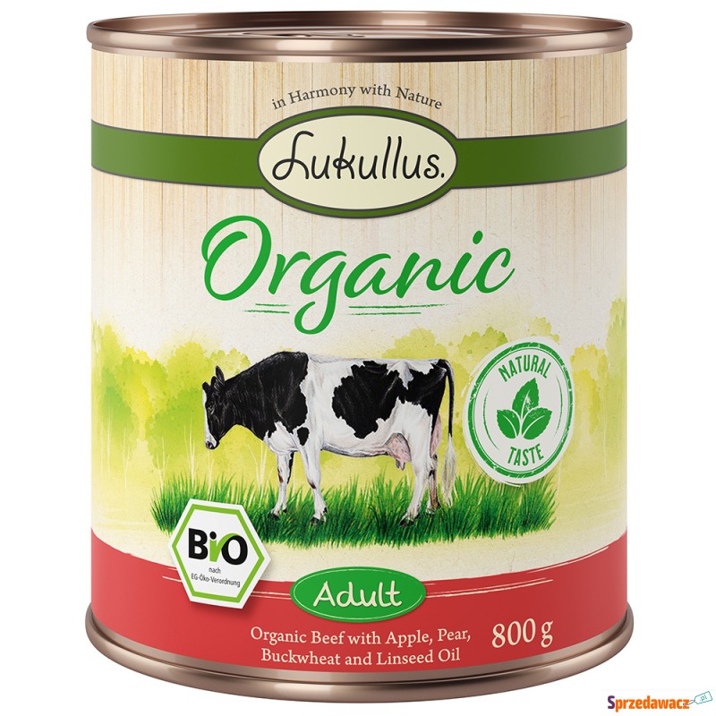 Lukullus Organic Adult, wołowina...