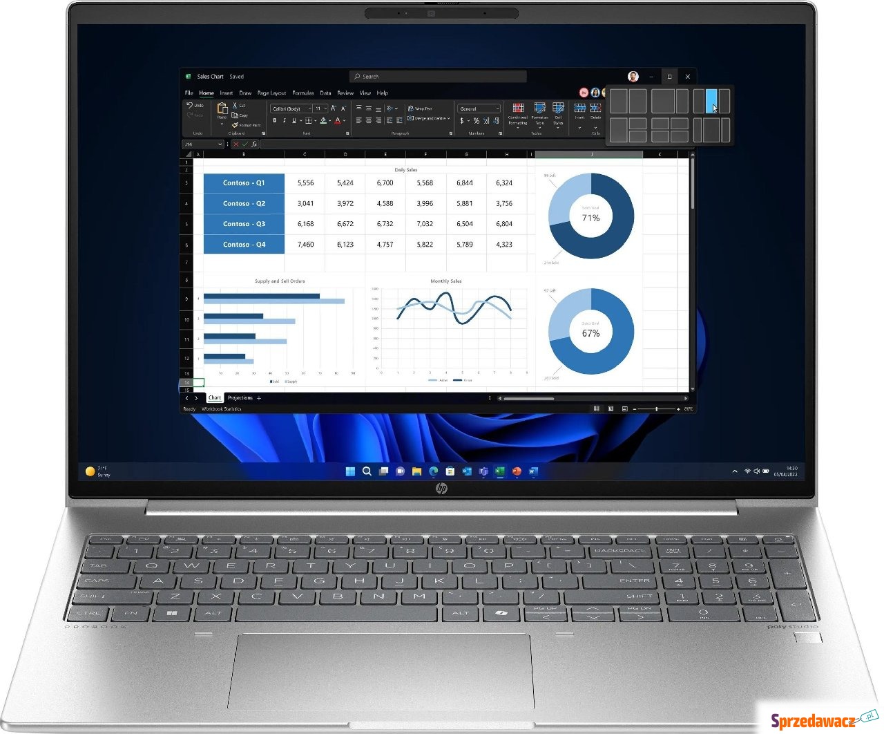 Laptop HP ProBook 465 Ryzen 5 7535U...