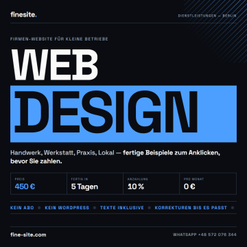 Strona internetowa dla firmy 2000 zł - zobacz gotowy przykład