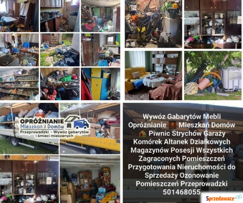 Wywóz Mebli Śmieci Mieszanych Opróżnianie Mie... - Utylizacja, wywóz śmieci - Oława