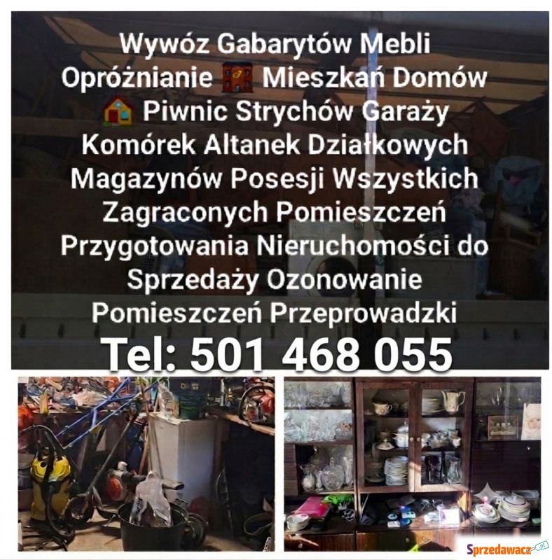 Opróżnianie Mieszkań Domów Piwnic Strychów Ga... - Utylizacja, wywóz śmieci - Kłodzko