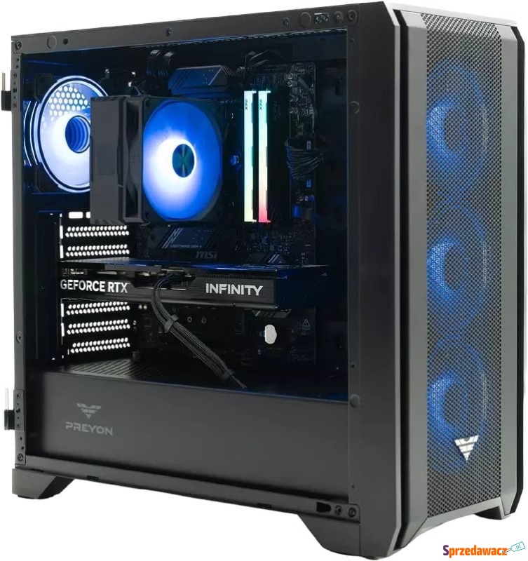 Komputer PREYON Windy Pro 880 Ryzen 5 7500X3D,... - Komputery stacjonarne - Chorzów