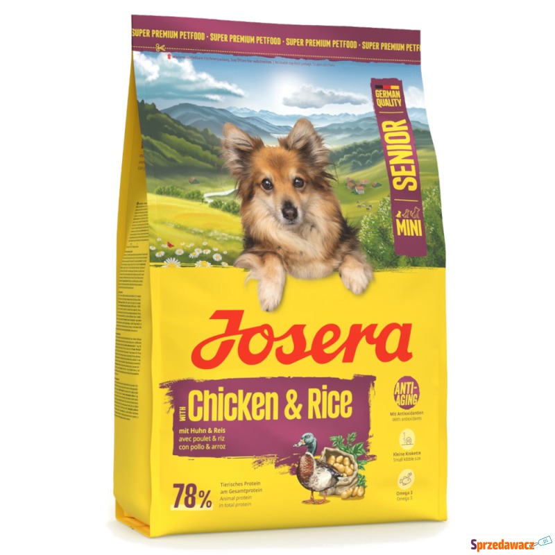 Josera Mini Senior, kurczak i ryż - 3 kg - Karmy dla psów - Dąbrowa Górnicza