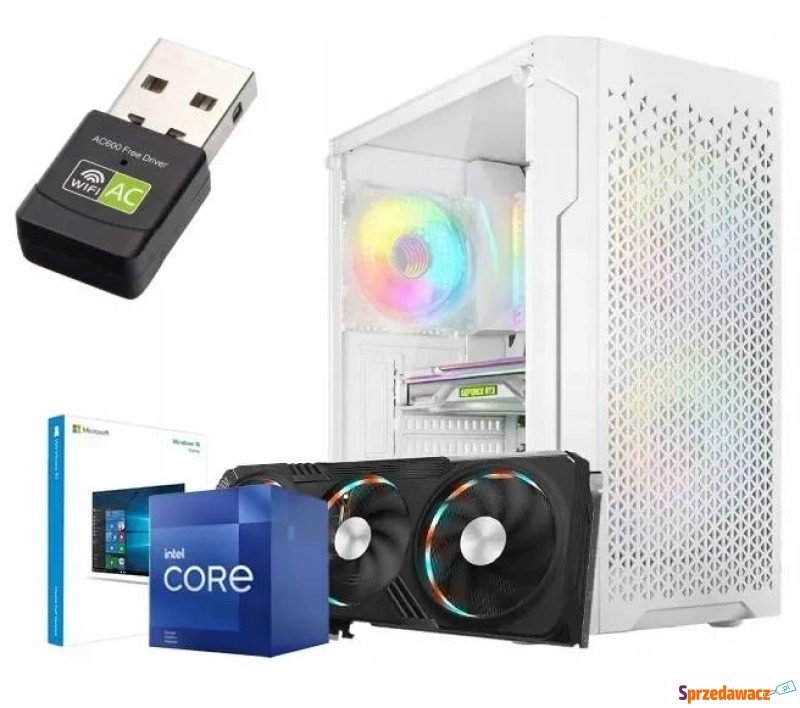 Komputer Netcom Gamingowy AMD Ryzen 5 7600 RTX... - Komputery stacjonarne - Łomża