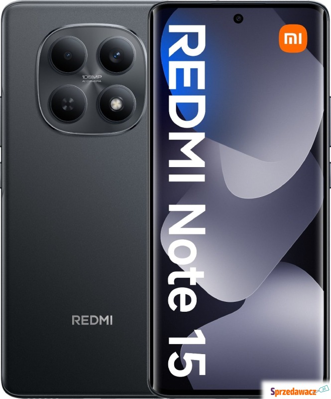 Smartfon Xiaomi Redmi Note 15 6/128GB Czarny (72160) - Smartfony - Ostrołęka