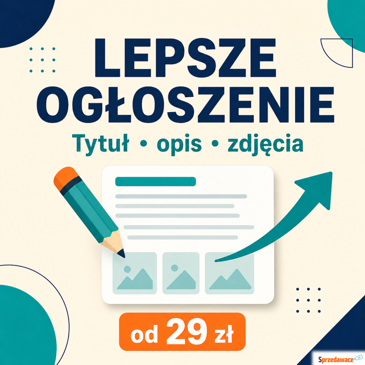 Poprawię ogłoszenie - lepszy t...
