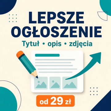 Poprawię ogłoszenie - lepszy tytuł, opis i zdjęcia
