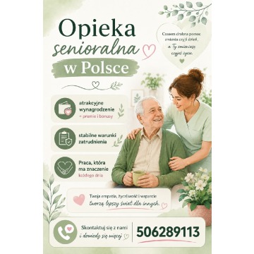 Praca, która ma znaczenie - opieka nad seniorem w Polsce