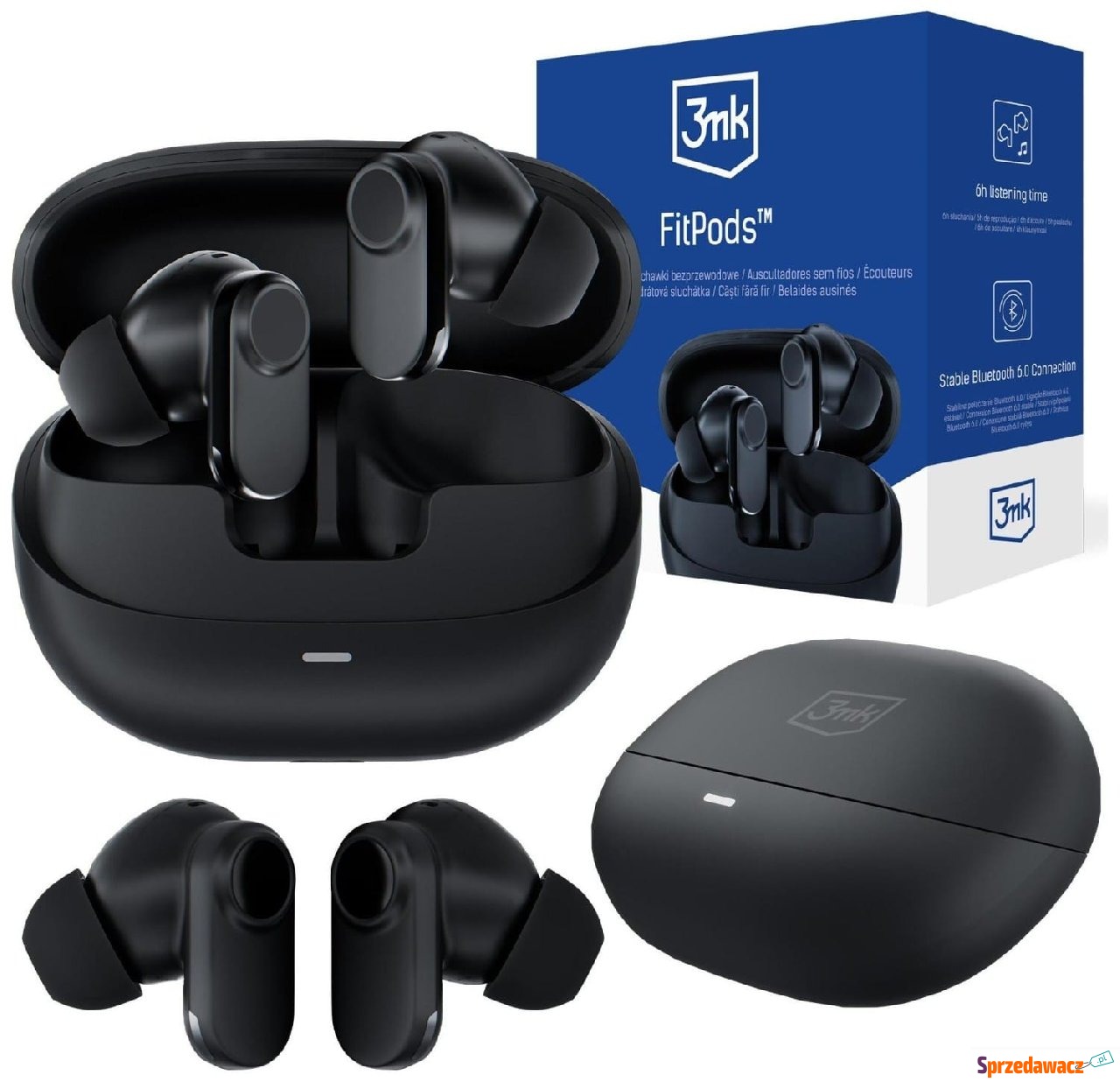 3mk FitPods BT 6.0 czarne