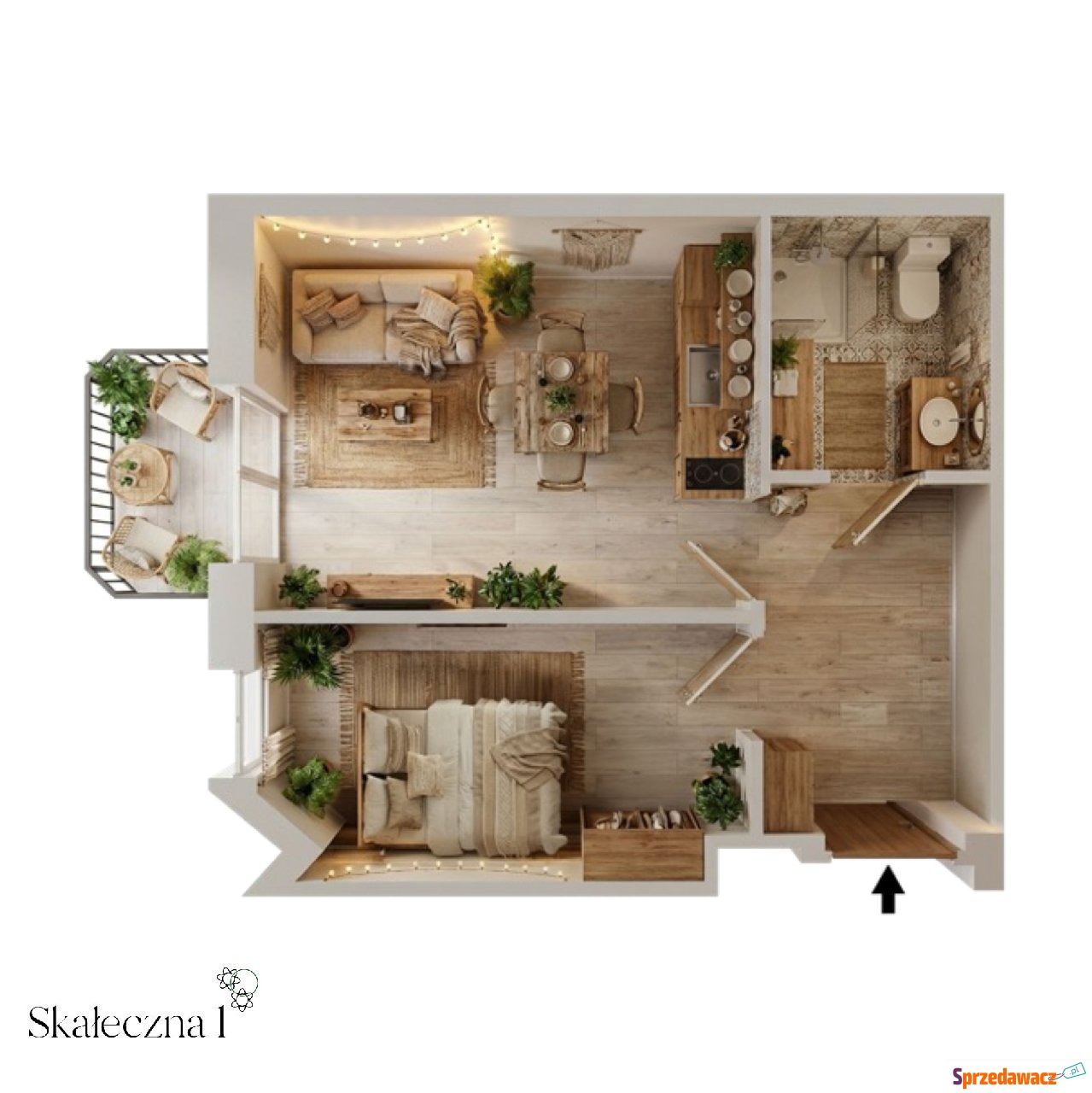Mieszkanie 29m², winda - Krakowski...