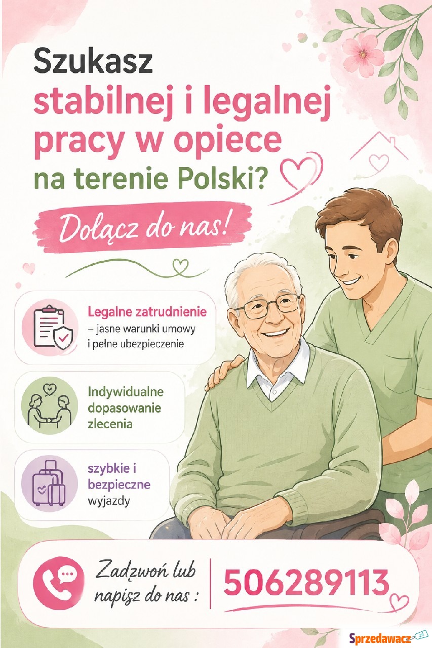 Szukasz stabilnej pracy w opiece?...