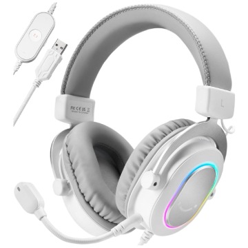 Słuchawki studyjne nauszne Fifine H6W AmpliGame RGB