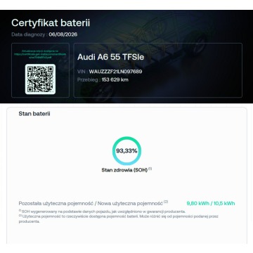 Audi A6  Kombi 2020,  2.0 hybryda, automat - Na sprzedaż za 135 900 zł - Warszawa - zdjęcie 5