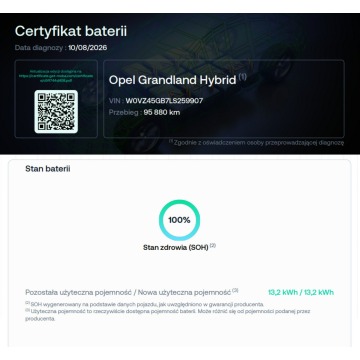 Opel Grandland X  SUV 2020,  1.6 hybryda, automat - Na sprzedaż za 75 500 zł - Warszawa - zdjęcie 5