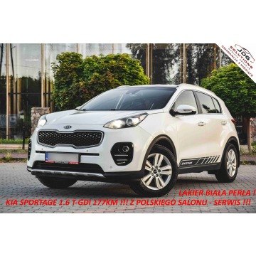 Kia Sportage - 1.6 T-GDI 177KM !! Bussines Line - Z salonu PL - Biała perła - Skóra