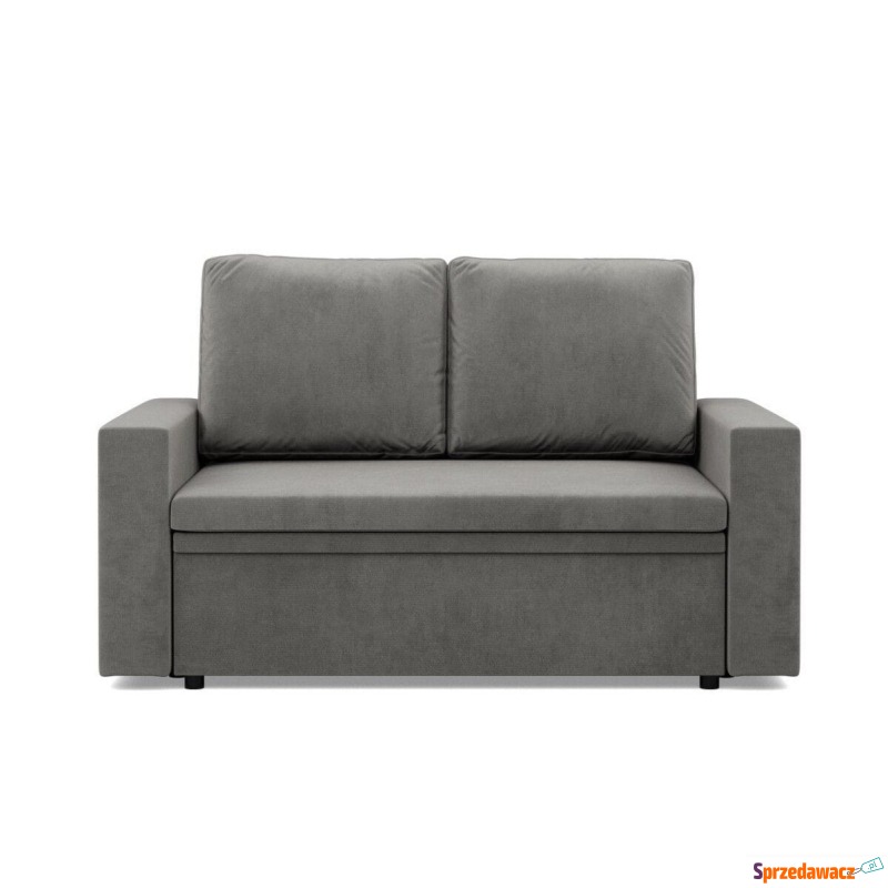Sofa dwuosobowa, BLOM, velvet, 148x87x90 cm, jasny... - Sofy, fotele, komplety... - Lublin
