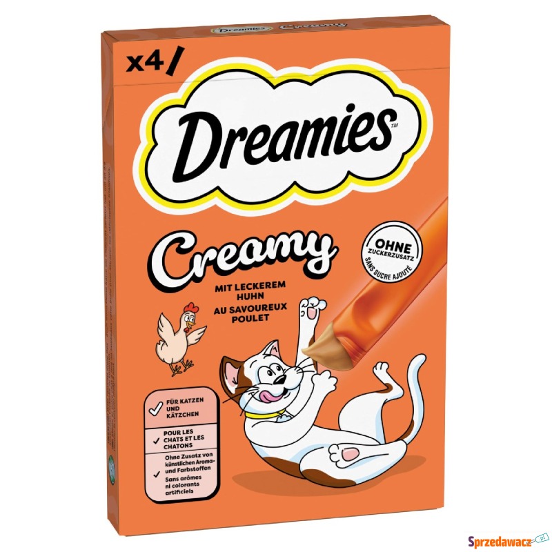 Dreamies Creamy Snacks  - Kurczak (44 x 10 g) - Przysmaki dla kotów - Kielce