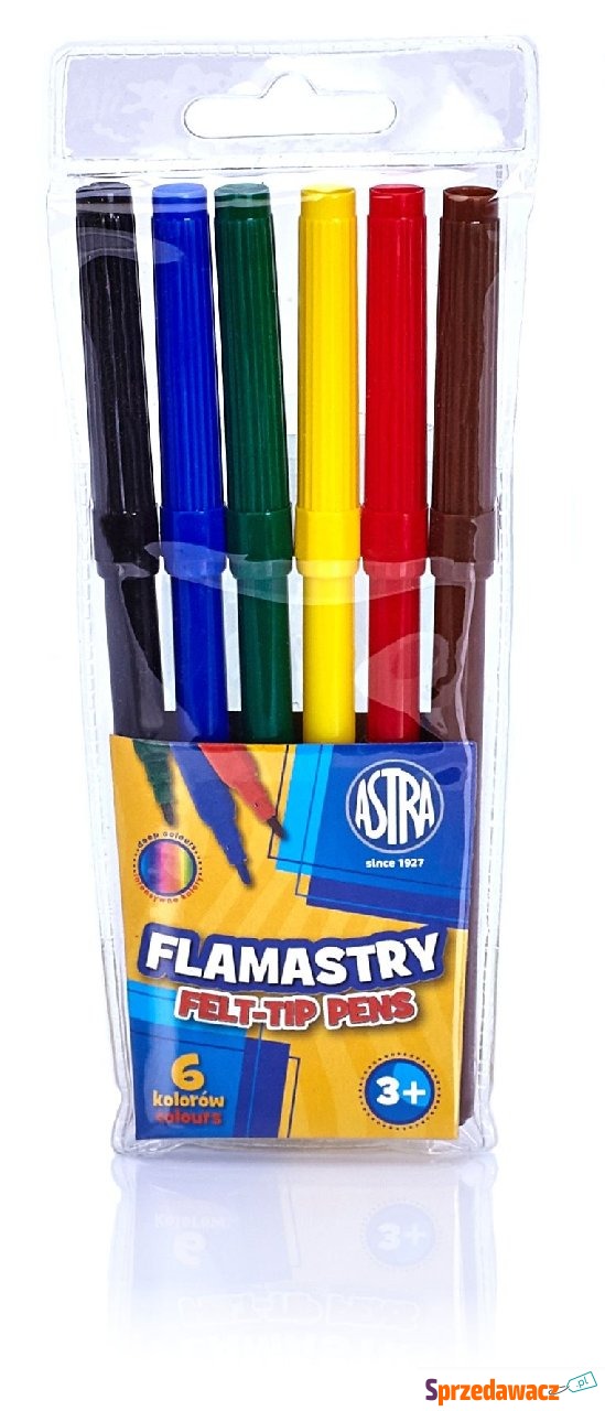 Flamastry Astra 6 kolorów