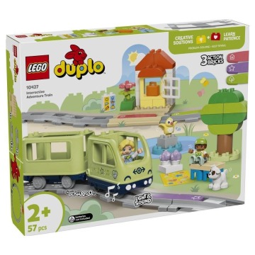 Klocki konstrukcyjne LEGO Duplo Town 10427 Przygoda z interaktywnym pociągiem