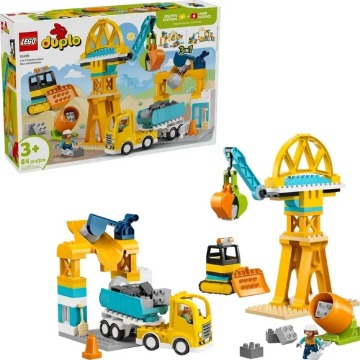 Klocki konstrukcyjne LEGO Duplo Town 10476 Plac budowy z pojazdami 3 w 1