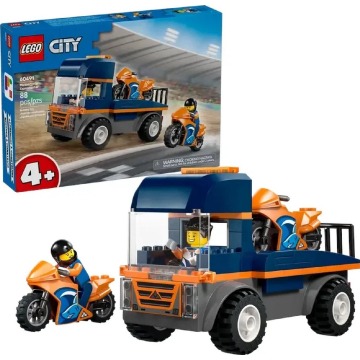 Klocki konstrukcyjne LEGO City 60491 Laweta dla motocykli