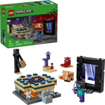 Klocki konstrukcyjne LEGO Minecraft 21584 Podróż przez portal Netheru i Kresu