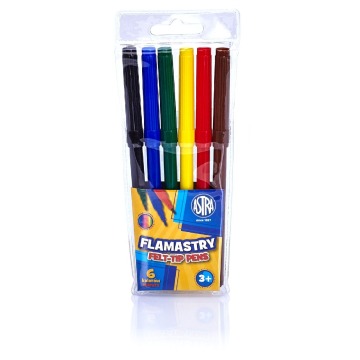 Flamastry Astra 6 kolorów