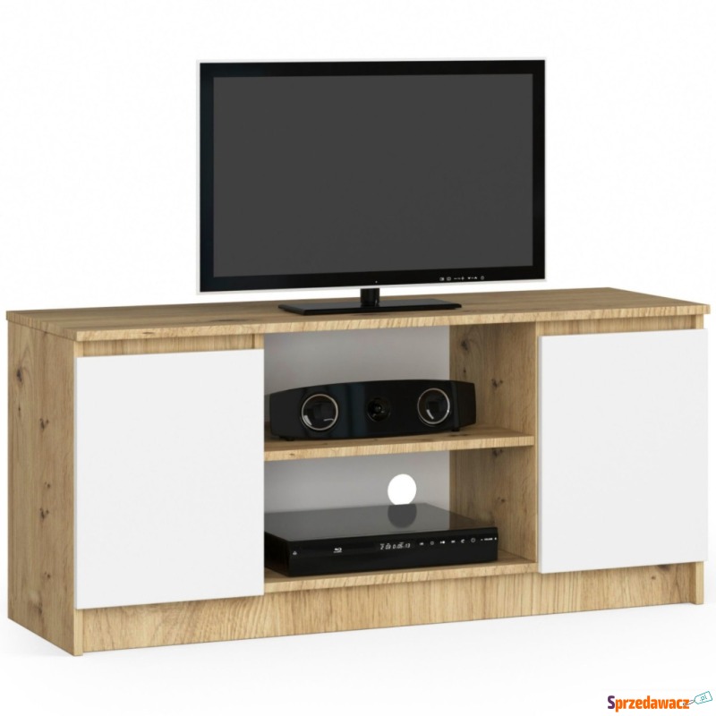 Szafka rtv, półki, NOVA, 120x40x55 cm, dąb ar... - Szafki RTV - Głogów