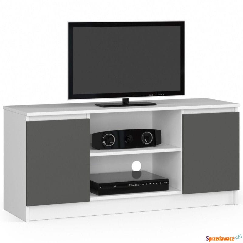 Szafka rtv, półki, NOVA, 120x40x55 cm, biel,... - Szafki RTV - Chruszczobród