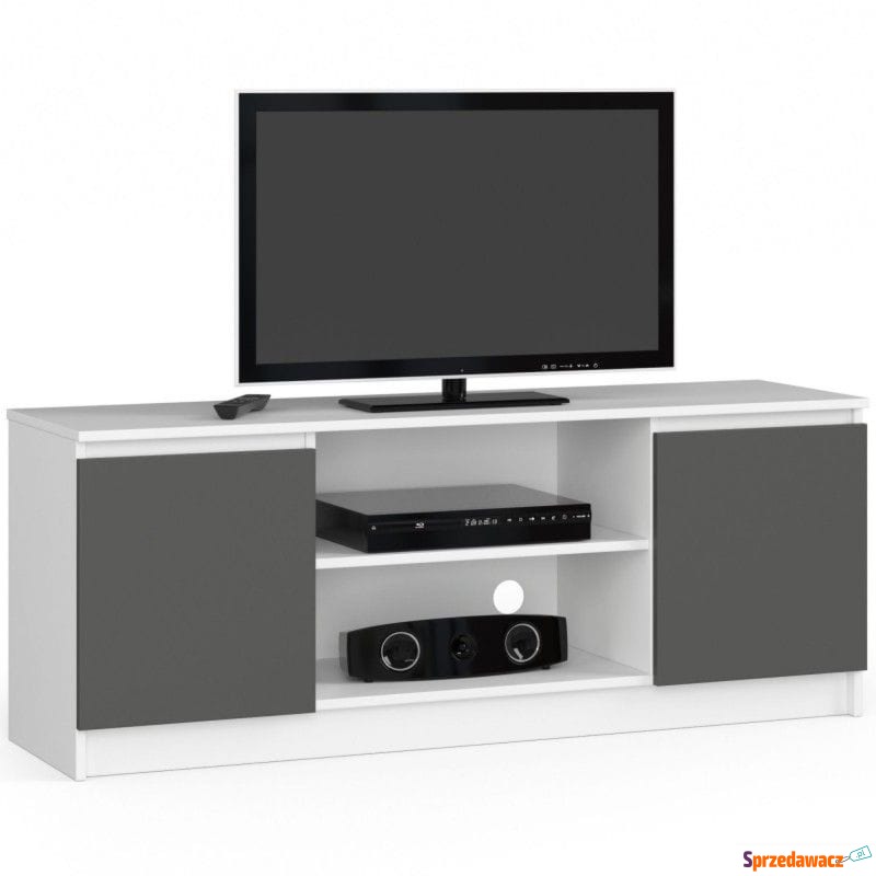 Szafka rtv, stolik, NOVA, 140x40x55 cm, biel,... - Szafki RTV - Inowrocław