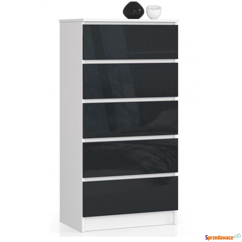 Komoda do sypialni, 5 szuflad, STILO, 60x40x121... - Komody - Rzeszów