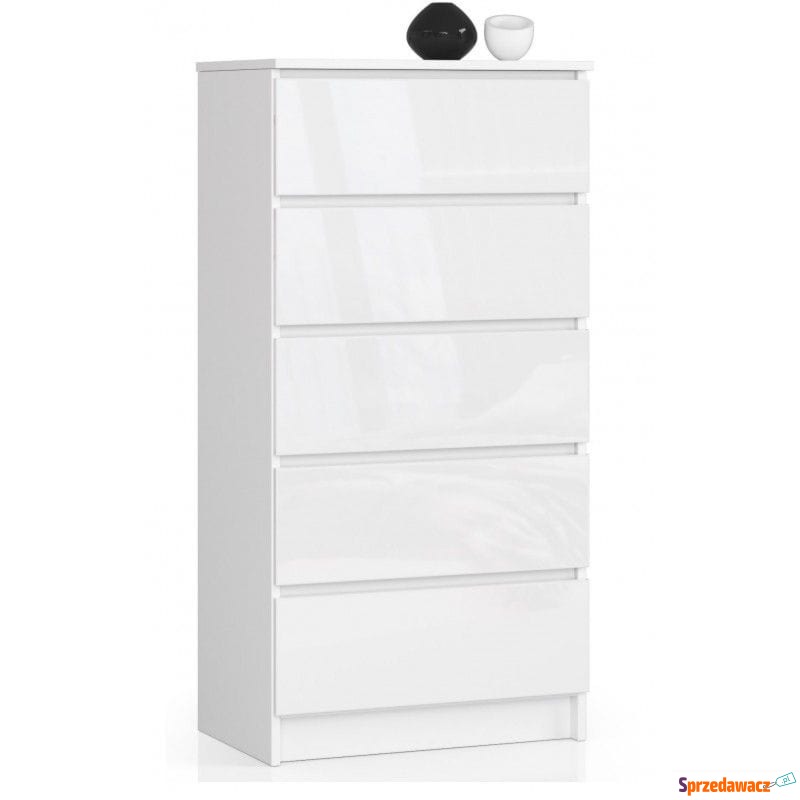 Komoda do sypialni, 5 szuflad, STILO, 60x40x121... - Komody - Gdynia