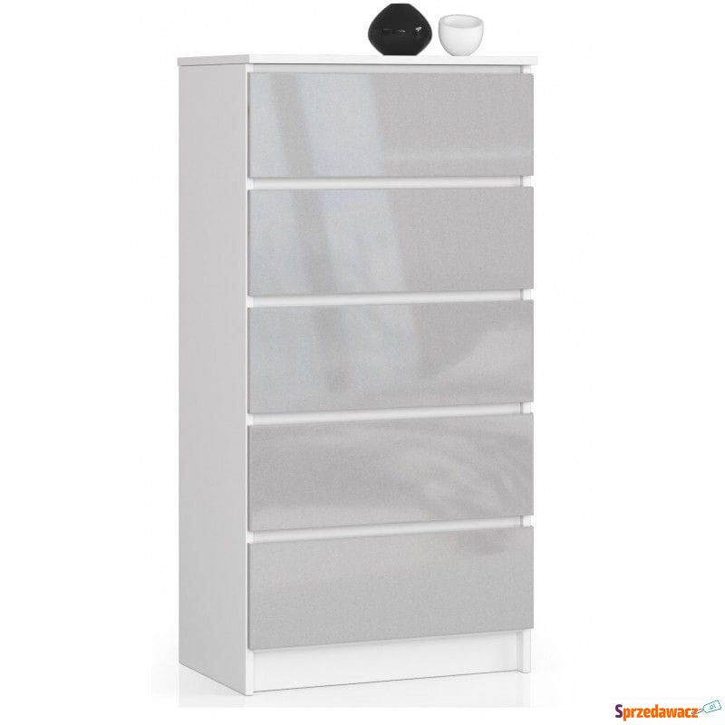 Komoda do sypialni, 5 szuflad, STILO, 60x40x121... - Komody - Chorzów