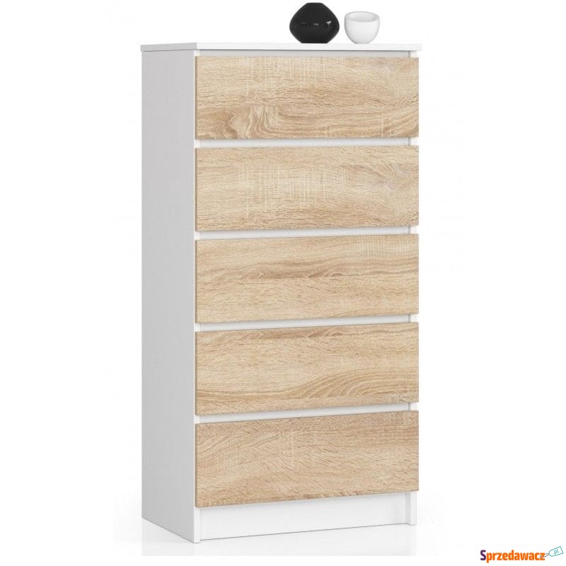 Komoda do sypialni, 5 szuflad, STILO, 60x40x121... - Komody - Słupsk