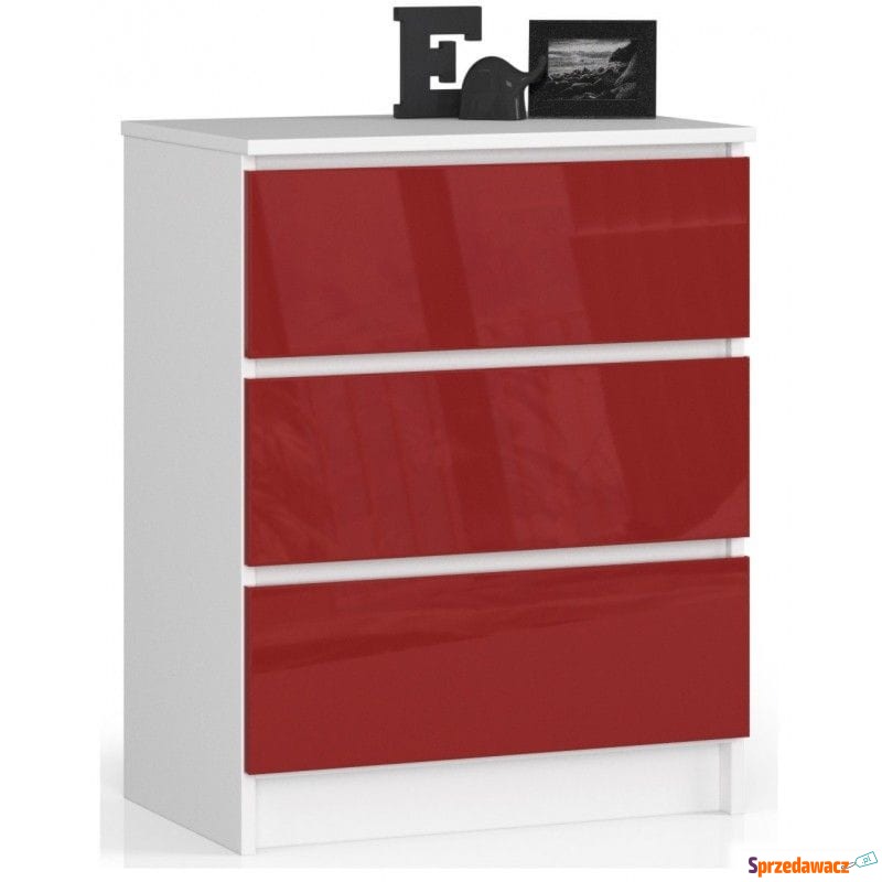Komoda do sypialni, 3 szuflady, STILO, 60x40x77... - Komody - Konin