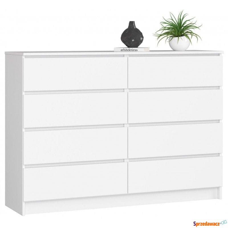 Komoda do sypialni, STILO, 8 szuflad, 140x40x99... - Komody - Radom