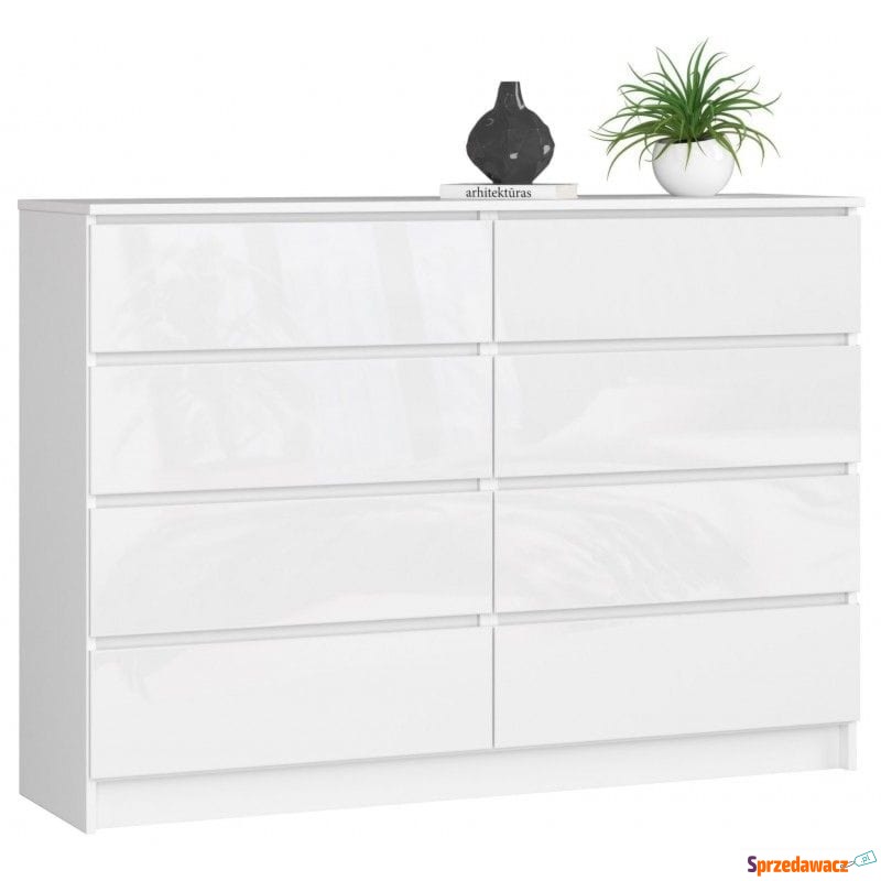 Komoda do sypialni, STILO, 8 szuflad, 140x40x99... - Komody - Rzeszów
