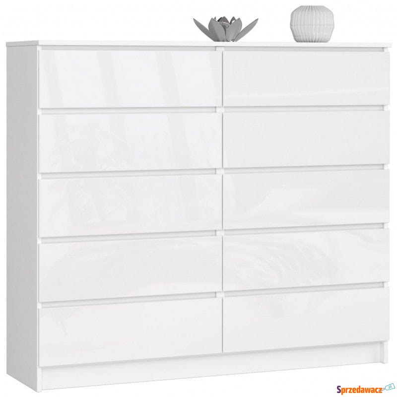 Komoda do sypialni, STILO, 10 szuflad, 140x40x121... - Komody - Kraśnik