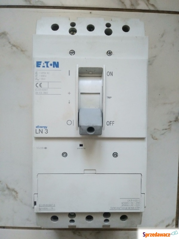 EATON LN3 400A Rozłącznik mocy 3P - Bezpieczniki, rozdzielacze - Poznań