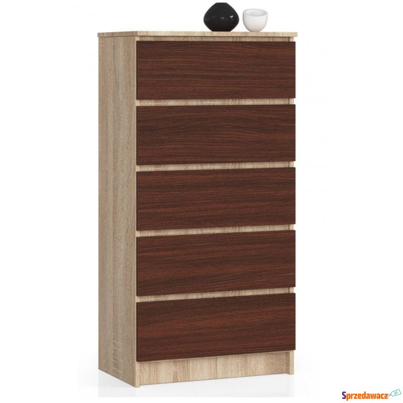 Komoda do sypialni, 5 szuflad, STILO, 60x40x121... - Komody - Tychy